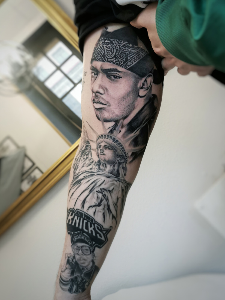 Dago Rodríguez León tattoo realismo